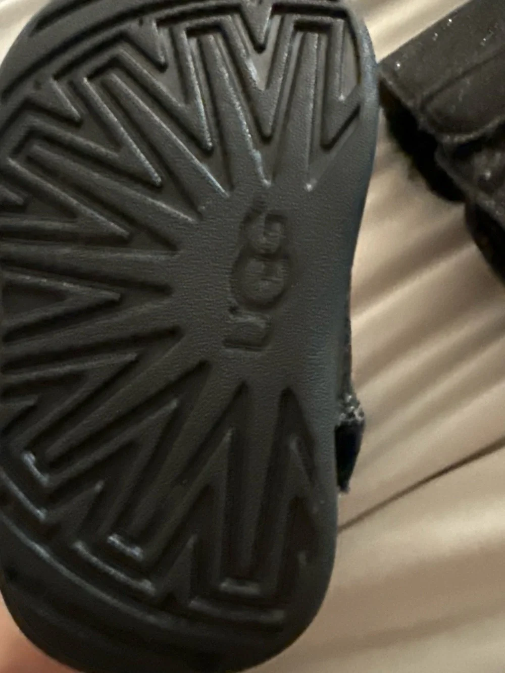UGG Kids Black Glitter Short Boot